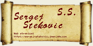 Sergej Steković vizit kartica